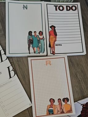 Fashion-Illustrated Notepad Set -New